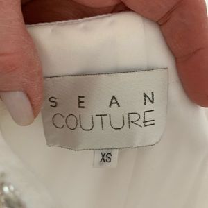 Sean Couture White Prom Gown